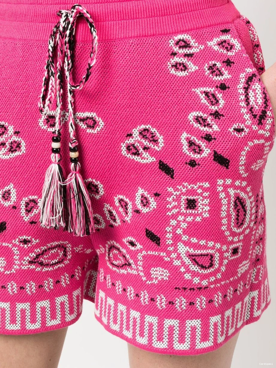 Affordable pique Women bandana-print Alanui shorts 0718